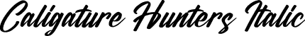 Caligature Hunters Italic font | Caligature Hunters Italic.otf