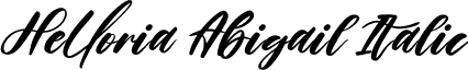 Helloria Abigail Italic font | Helloria Abigail Italic.otf