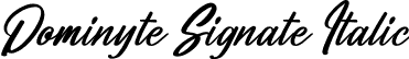 Dominyte Signate Italic font | Dominyte Signate Italic.otf