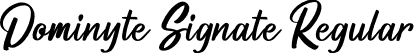 Dominyte Signate Regular font | Dominyte Signate.otf