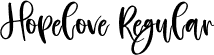 Hopelove Regular font | Hopelove.otf