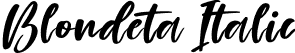 Blondeta Italic font | Blondeta Italic.ttf