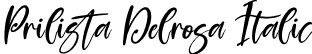 Prilista Delrosa Italic font | Prilista Delrosa Italic.otf