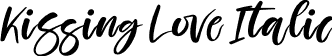 Kissing Love Italic font | Kissing Love Italic.otf