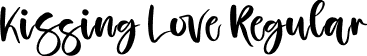 Kissing Love Regular font | Kissing Love.otf