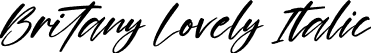 Britany Lovely Italic font | Britany Lovely Italic.otf