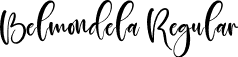 Belmondela Regular font | Belmondela.otf