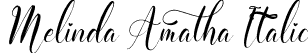 Melinda Amatha Italic font | Melinda Amatha Italic.otf