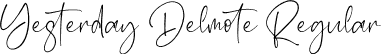 Yesterday Delmote Regular font | Yesterday Delmote.otf