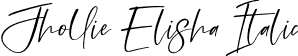 Jhollie Elisha Italic font | Jhollie Elisha Italic.otf