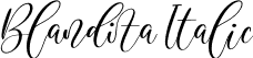 Blandita Italic font | Blandita Italic.otf