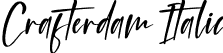 Crafterdam Italic font | Crafterdam Italic.otf