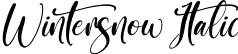 Wintersnow Italic font | Wintersnow Italic.otf