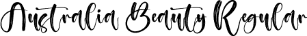 Australia Beauty Regular font | Australia Beauty.otf