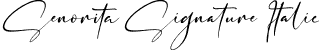 Senorita Signature Italic font | Senorita Signature Italic.ttf