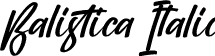 Balistica Italic font | Balistica Italic.ttf