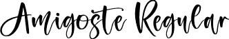 Amigoste Regular font | Amigoste.ttf