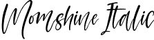 Momshine Italic font | Momshine Italic.otf