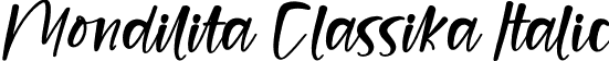 Mondilita Classika Italic font | Mondilita-Classika-Italic.otf