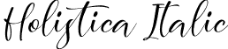 Holistica Italic font | Holistica Italic.otf