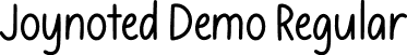 Joynoted Demo Regular font | Joynoted Demo.ttf