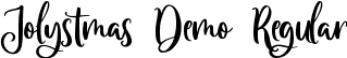 Jolystmas Demo Regular font | Jolystmas Demo Regular.ttf