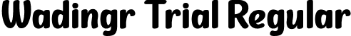 Wadingr Trial Regular font | Wadingr-Trial.ttf