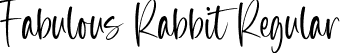 Fabulous Rabbit Regular font | Fabulous Rabbit.otf