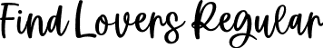 Find Lovers Regular font | Find Lovers.otf