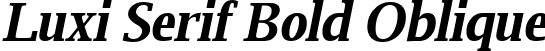 Luxi Serif Bold Oblique font | luxirbi.ttf