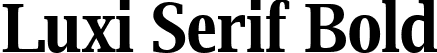 Luxi Serif Bold font | luxirb.ttf