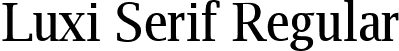 Luxi Serif Regular font | luxirr.ttf