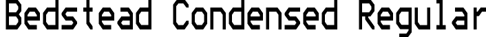 Bedstead Condensed Regular font | bedstead-condensed.otf