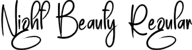 Night Beauty Regular font | Night-Beauty.otf