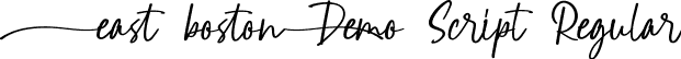 East Boston Demo Script Regular font | EastBostonDemoScript.ttf