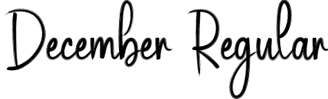 December Regular font | December.otf