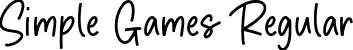 Simple Games Regular font | Simple Games.ttf