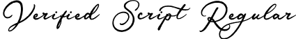 Verified Script Regular font | Verified Script Free.otf