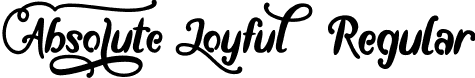 Absolute Joyful Regular font | AbsoluteJoyful-Wymwv.ttf