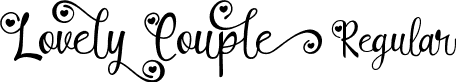 Lovely Couple Regular font | LovelyCouple-BWX38.ttf