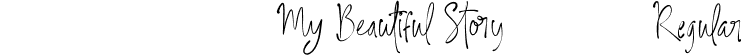 My Beautiful Story Regular font | MyBeautifulStory-DOn60.ttf