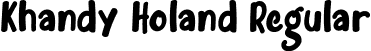 Khandy Holand Regular font | Khandy Holand.ttf