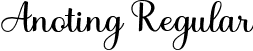 Anoting Regular font | Anoting.ttf