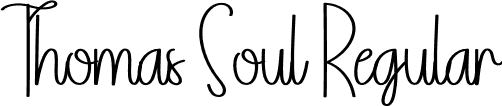 Thomas Soul Regular font | Thomas-Soul.otf