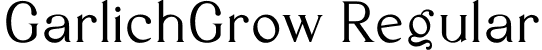 GarlichGrow Regular font | GarlichGrow.ttf