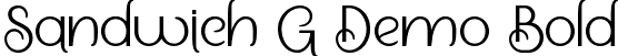 Sandwich G Demo Bold font | SandwichGDemoBold.ttf