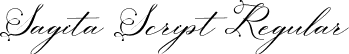 Sagita Script Regular font | Sagitha.ttf