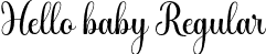 Hello baby Regular font | hello baby.otf