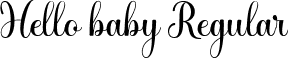 Hello baby Regular font | hello baby.ttf