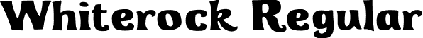 Whiterock Regular font | Whiterock.otf